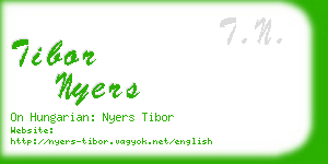 tibor nyers business card